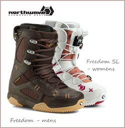 Freedom mens and womens snow board boots
